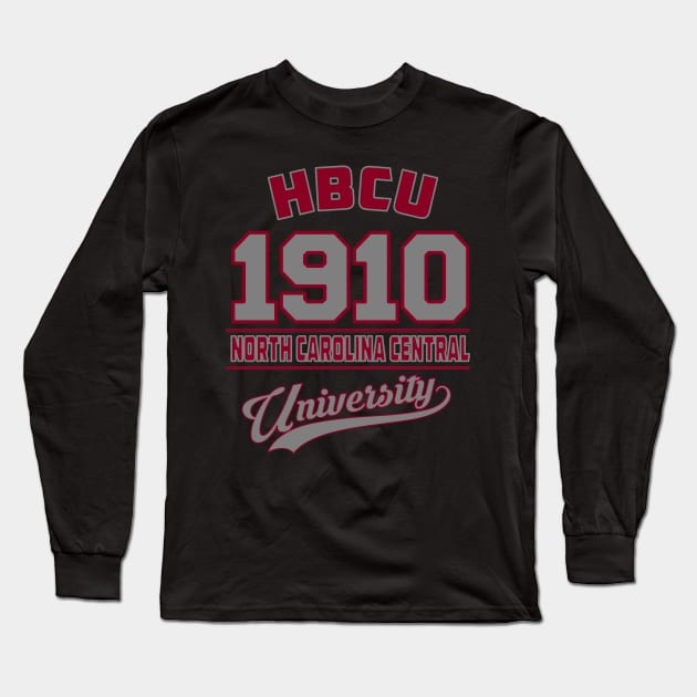 North Carolina Central 1910 University Apparel Long Sleeve T-Shirt by HBCU Classic Apparel Co